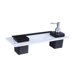 Soap Dish with Tumbler Holder with Dispenser