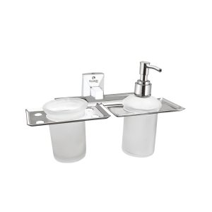Soap Dispenser with Tumbler Holder