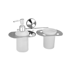 Soap Dispenser with Tumbler Holder