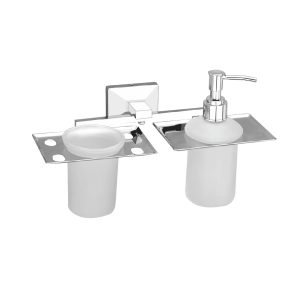 Soap Dispenser with Tumbler Holder