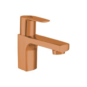 Omega -20  Rose Gold Pillar Cock Bathroom Faucet | Premium Brass Tap for Wash Basin | Modern & Durable