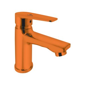 Omega -20 Rose Gold Single Lever Basin Mixer Bathroom Faucet | Premium Brass Tap for Wash Basin | Modern & Durable